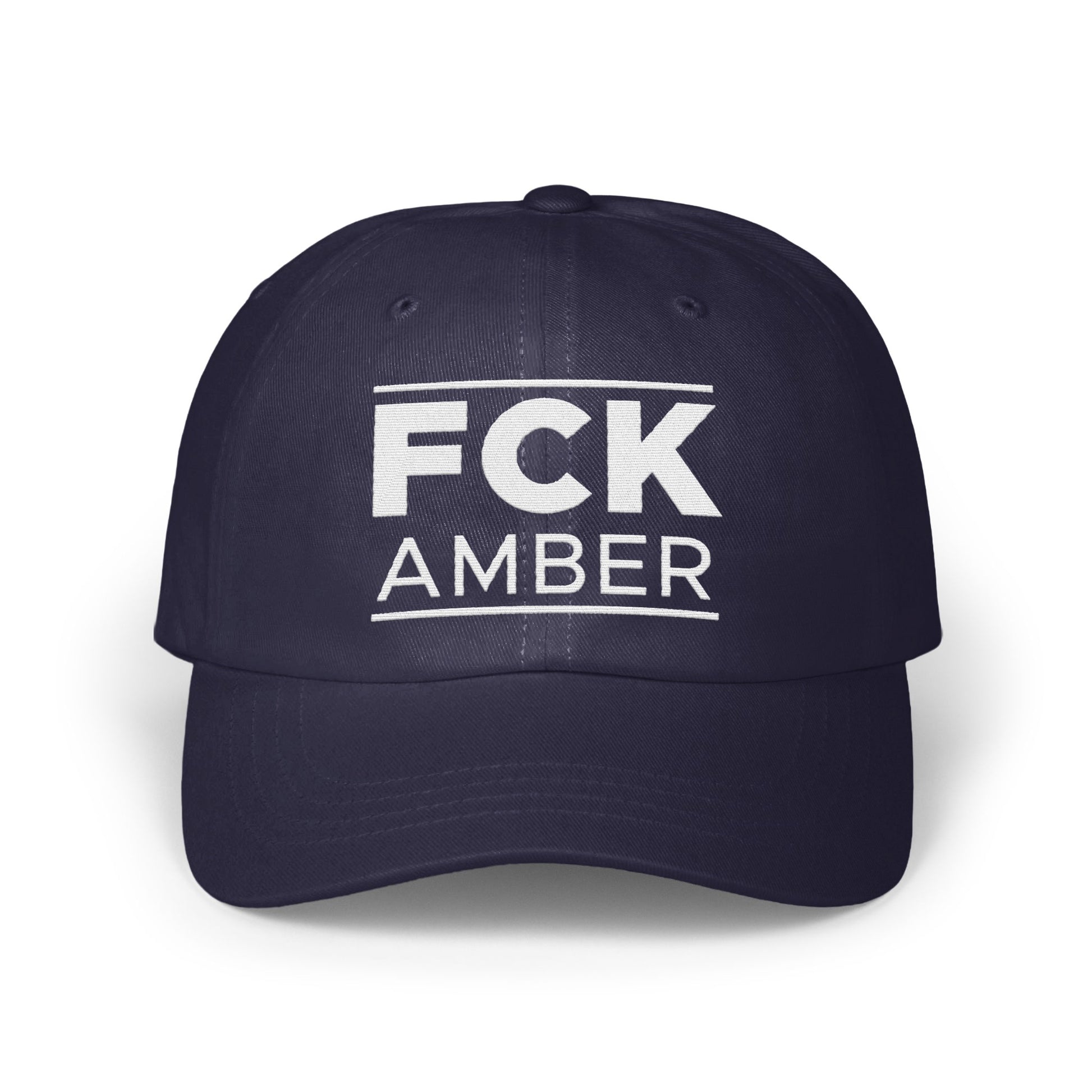 Bold Statement FCK AMBER Sports Cap Design product type