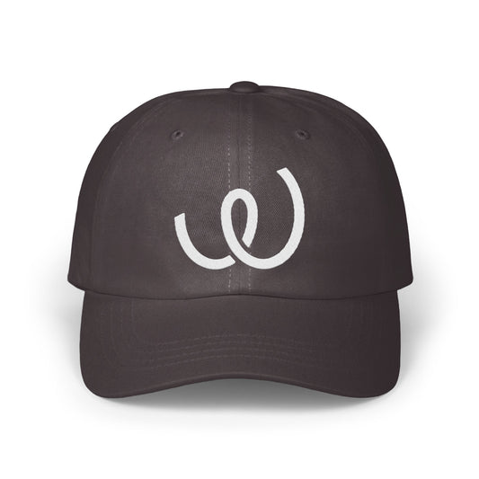 Stylish Black Cap with White Elegant Logo Hat product