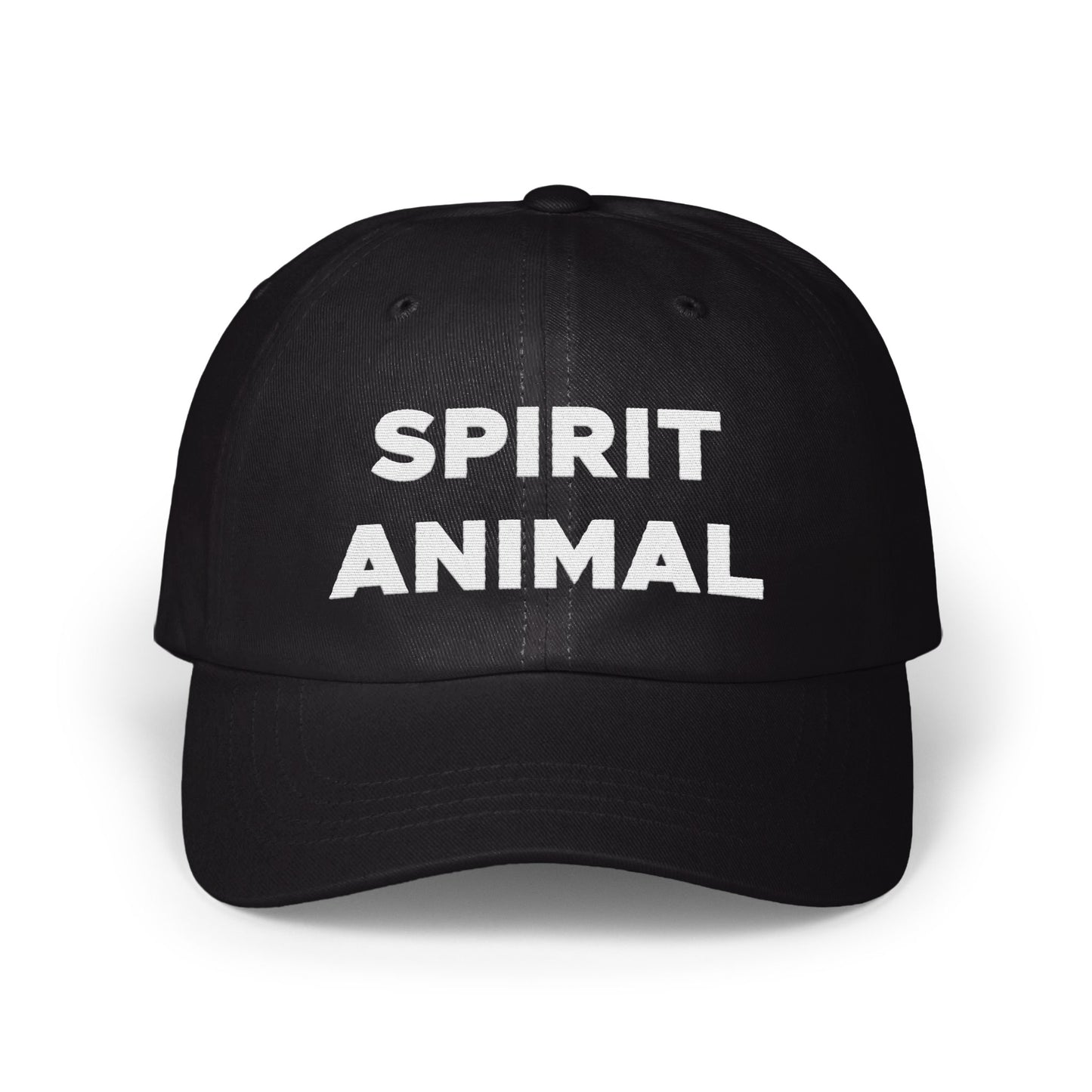 Spirit Animal Text Design Black Baseball Cap product type