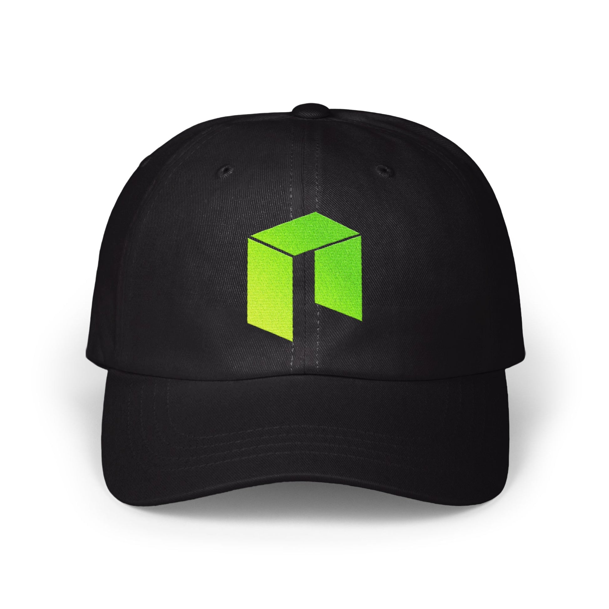 Neon Green Geometric Pattern on Black Hat product